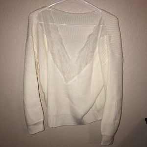 Off the shoulder sweater